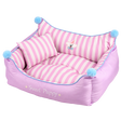 Striped Pet Lounge Bed isolated on transparent background