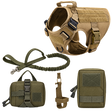 Tactical K9 Dog Harness & Leash Set — isolated product on a transparent background