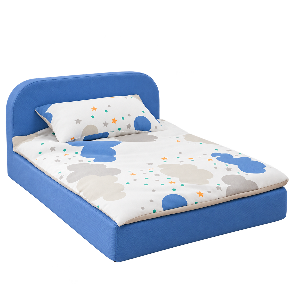 Washable Foam Pet Bed isolated on transparent background