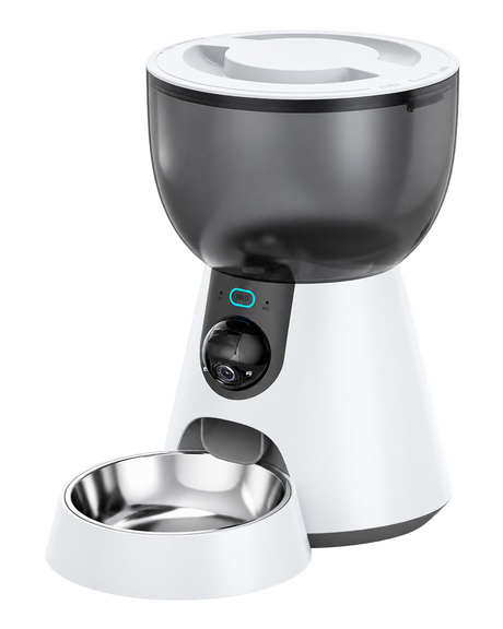 WiFi Camera Pet Feeder 4L — isolated product on a transparent background